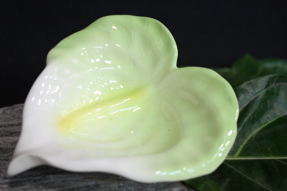 Anthurium White Tip Ceramic Bowl 5" - Hawaii | #clay7 Anthurium White Tip Ceramic Bowl 5" - Hawaii | #clay7